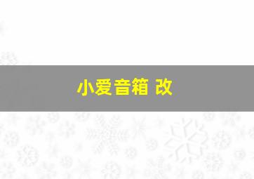 小爱音箱 改